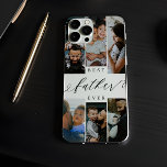 Beste vader ooit script Vaderdag fotocollage Case-Mate iPhone 14 Hoesje<br><div class="desc">Stuur je vader een prachtig gepersonaliseerd Vaderdag-cadeau dat hij voor altijd zal koesteren. Speciale gepersonaliseerde Vaderdag familie foto collage telefoonhoesje om uw speciale familie foto's en herinneringen weer te geven. Ons ontwerp is voorzien van een eenvoudig 6-foto collage grid ontwerp met "Best Father Ever" ontworpen in een prachtige handgeschreven zwarte...</div>