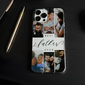Beste vader ooit script Vaderdag fotocollage Case-Mate iPhone Case