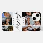 Beste vader ooit script Vaderdag fotocollage Case-Mate iPhone Case (Achterkant (horizontaal))
