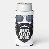 Beste vader ooit seltzer blikjeskoeler (Seltzer Achterkant)