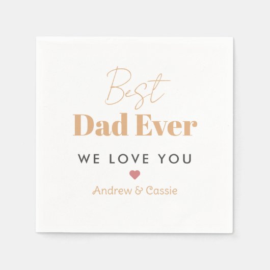 Beste vader ooit servet (Voorkant)