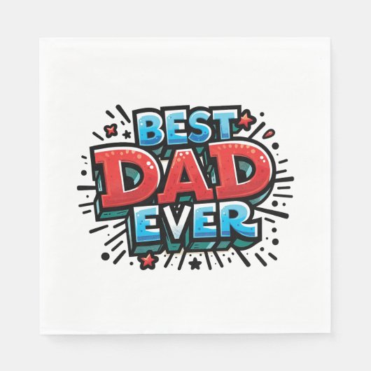 Beste vader ooit servet (Voorkant)