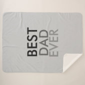 Beste vader ooit sherpa deken (Voorkant (horizontaal))