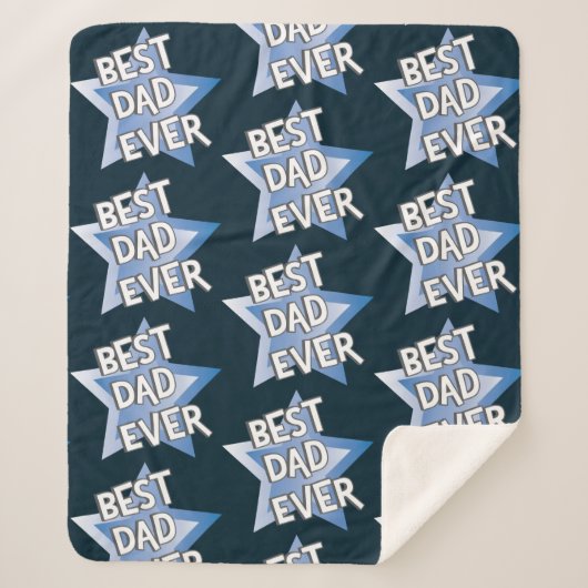 Beste vader ooit sherpa deken (Voorkant)