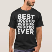 Beste vader ooit Shirt binaire code vaders dag cod (Voorkant)