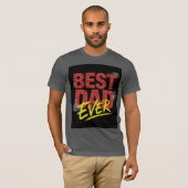 Beste vader ooit Shirt - Bold Distressed Vaderdag (Voorkant volledig)