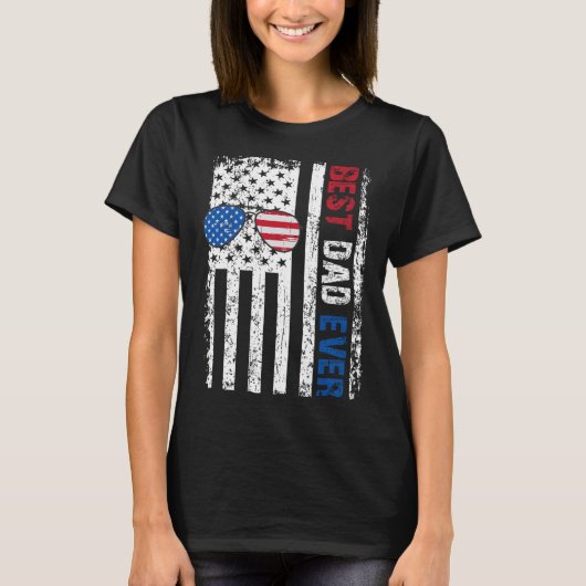 Beste vader ooit Shirten voor papa vaders dag 4e T-shirt (Voorkant)