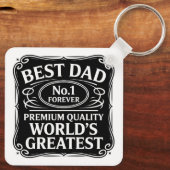 Beste vader ooit sleutelhanger (Achterkant)