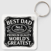 Beste vader ooit sleutelhanger (Achterkant)