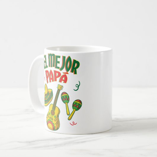 Beste vader ooit Spaanse vaders Dag Koffee Mok Gif (Voorkant links)