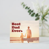 Beste vader ooit Spreuken 20:7 Christelijk Bijbelv Briefkaart (Staand voorkant)