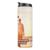 Beste vader ooit Spreuken 20:7 Christelijk Bijbelv Thermosbeker (Geroteerd rechts)