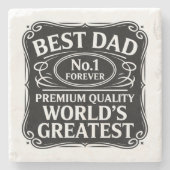 Beste vader ooit stenen onderzetter (Voorkant)