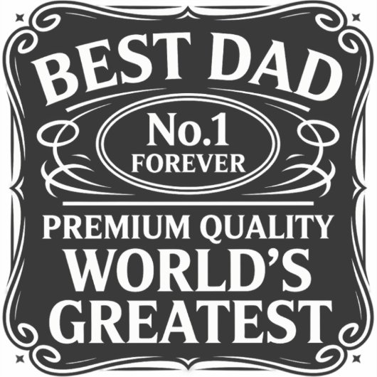 Beste vader ooit sticker (Voorkant)