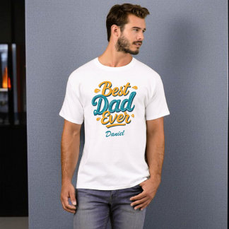 Beste vader ooit | Stijlvolle gepersonaliseerde Va T-shirt