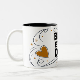 Beste vader ooit - Stijlvolle Vaderdag Tweekleurige Koffiemok