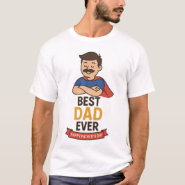Beste vader ooit superheld T-shirt Vaderdag Gift