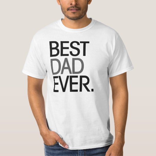 Beste vader ooit t-shirt (Voorkant)