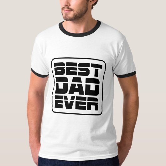 Beste vader ooit T-Shirt (Voorkant)