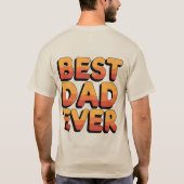 Beste vader ooit T-Shirt (Achterkant)