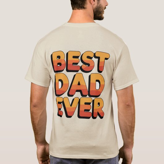 Beste vader ooit T-Shirt (Achterkant)