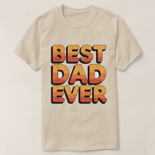 Beste vader ooit T-Shirt (Design voorkant)