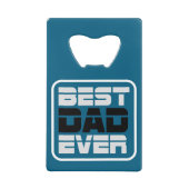 Beste vader ooit T-Shirt Creditkaart Flessenopener (Voorkant)