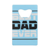 Beste vader ooit T-Shirt Creditkaart Flessenopener (Achterkant)