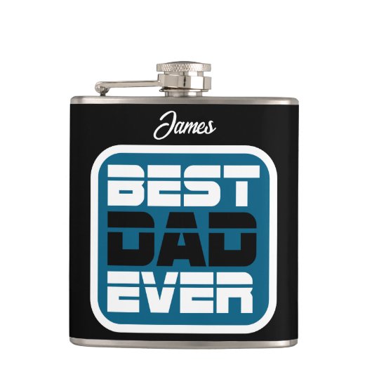 Beste vader ooit T-Shirt Heupfles (Voorkant)