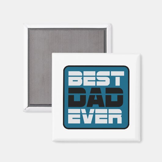 Beste vader ooit T-Shirt Magneet (Voorkant / Achterkant)