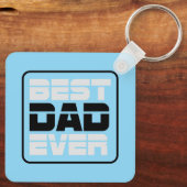 Beste vader ooit T-Shirt Sleutelhanger (Achterkant)