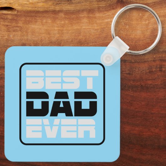 Beste vader ooit T-Shirt Sleutelhanger (Achterkant)