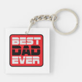 Beste vader ooit T-Shirt Sleutelhanger (Achterkant)