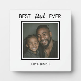 Beste vader ooit tafelplaquette met ezel fotoplaat