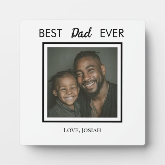 Beste vader ooit tafelplaquette met ezel fotoplaat (Voorkant)