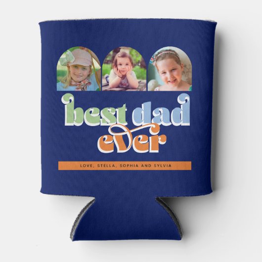 Beste vader ooit Tekst 3 Foto's Blikjeskoeler (Voorkant)