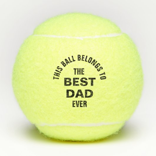 Beste vader ooit tennisballen (Voorkant)