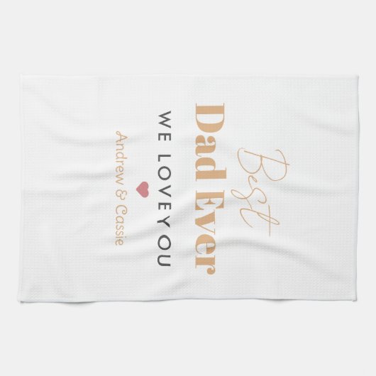 Beste vader ooit theedoek (Horizontaal)