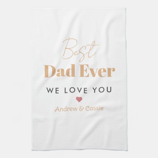 Beste vader ooit theedoek (Verticaal)