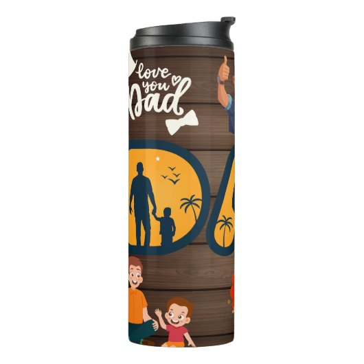 Beste vader ooit thermosbeker (Gedraaid links)