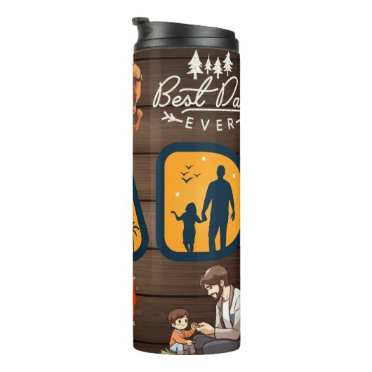 Beste vader ooit thermosbeker (Geroteerd rechts)