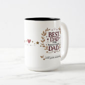 Beste vader ooit - Tijdloze dankbaarheid Tweekleurige Koffiemok (Voorkant rechts)