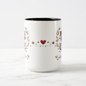 Beste vader ooit - Tijdloze dankbaarheid Tweekleurige Koffiemok (Center)