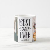 Beste vader ooit toevoegen jaar Aangepast 2 Foto V Koffiemok (Center)