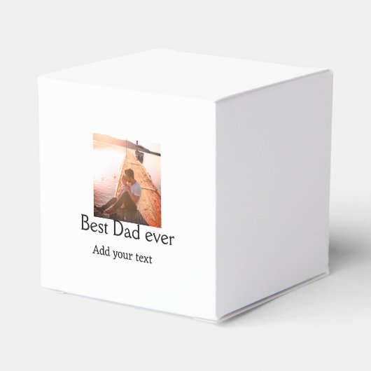 Beste vader ooit toevoegen naam afbeelding vaders  bedankdoosjes (Achterkant)
