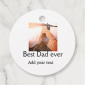 Beste vader ooit toevoegen naam afbeelding vaders  bedankjes labels (Voorkant)