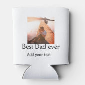 Beste vader ooit toevoegen naam afbeelding vaders  blikjeskoeler (Achterkant)