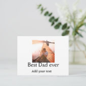 Beste vader ooit toevoegen naam afbeelding vaders  briefkaart (Staand voorkant)