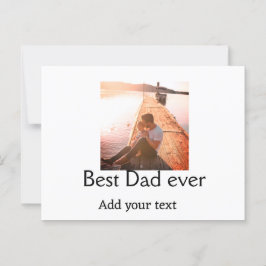 Beste vader ooit toevoegen naam afbeelding vaders  briefkaart