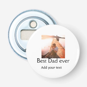 Beste vader ooit toevoegen naam afbeelding vaders button flesopener